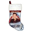 Stocking Elvis White Christmas - L