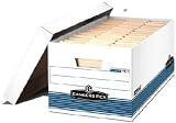 Fellowes Bankers Box Letter Stor/File Storage Box with Lift-Off Lid 4 Pack (70140FF)