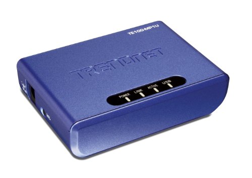 TRENDnet 1-Port Multi-Function Print Server TE100-MP1U (Blue)