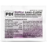 PDI SANI-CLOTH SUPER DISINFECTANT WIPES - Individually Wrapped, 5" X 8" - Model PDI H04082  [50 Large Wipes]