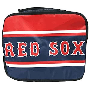 Boston Red Sox MLB Baseball Stripe Soft Lunch Box Lunchbox
