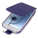 SAMSUNG i9300 GALAXY S3 HANDY LEDER TASCHE CASE H�LLE IN LILA, QUBITS RETAIL VERPACKUNGvon "QUBITS"