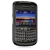Premium BLACK Rubberized Hard Crystal Snap-on Case for Blackberry Tour 9630 Case