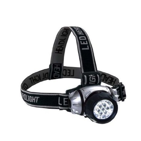 LifeSaverTools Water Resistant Headlamp with 7 Intense Bright LED Lights. 3 Power Levels with Mold & UV Resistant Adjustable 