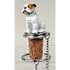 White Bulldog Wine Bottle Stopper - DTB05C