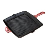 Sante Square Grill, Enamel Cast Iron With Non Stick Interior by Sante