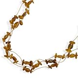 20 Inch Triple Strand Cord Necklace with Baltic Amber Beads