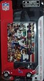 Buffalo Bills NFL Diecast 2002 Chrysler Howler with Eric Moulds Fleer Trading Card
