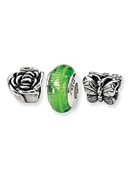Sterling Silver s Spring Boxed Bead Set by Reflection Beads, Best Quality Free Gift Box Satisfaction Guaranteed