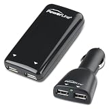 PowerLine AC and DC Dual Port USB Power Adapters Combo Pack