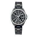 Police - PN11301N4 - Montre Femme Acier Noir - Quartz Analogique - Fond Noir - Jour Date - Affichage 12h - Bracelet Acier Noir