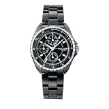 Police - PN11301N4 - Montre Femme Acier Noir - Quartz Analogique - Fond Noir - Jour Date - Affichage 12h - Bracelet Acier Noir