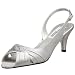 Dyeables Women's Nicky Sandal,Silver Satin,9 W US