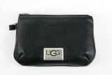 Uggs Black Leather Mini Wallet / Wristlet Bag