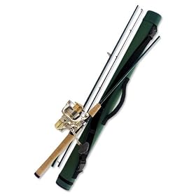 Frequent Flyer 3-Piece Spin Rod / Shimano reel: 1000 FI, line rating 2-6