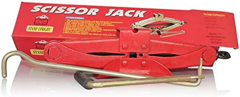 Elestore Powerbuilt Red Mechanical Scissor Jack - 2 Ton