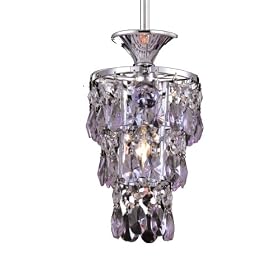 Dale Tiffany GH80297 Pandora Mini Pendant Light, Polished Chrome Finish