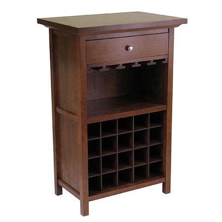 Regalia Walnut 20-Bottle Wine Cabinet