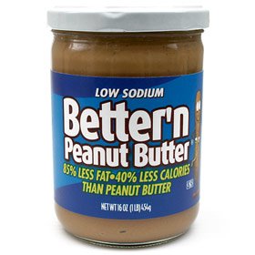 Better N Peanut Butter BPB LS-4 Better'n Peanut Butter 16 oz. Low Sodium - 4 Pack