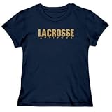 Lacrosse ATTITUDE / BASIC Sports Womens T-Shirt (Navy Blue, Sizes X-Small - XXX-Large)