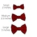 Classic Baby Girl Bows - 3-Pack Alligator Clip Hair Bows for Infants - By Clara Josie (Small, RBG)