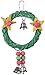 Super Bird Creations 8 by 6-Inch X-mas Wreath Vine Swing Bird Toy, Medium