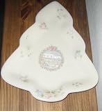 Pfaltzgraff Tea Rose Pattern Christmas Tree Plate
