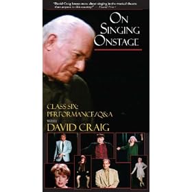 On Singing Onstage [VHS]