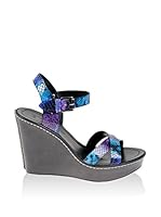 BUT-S Sandalias de cuña (Azul)