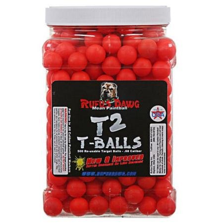 Rufus Dawg Durabounce T2 Target Balls - 500 Rounds - Red