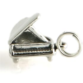 Sterling Silver GRAND PIANO Charm