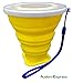 AVALEISURE Collapsible Silicone Travel Cup- The Genuine 10oz Foldable Drinking Mug with Lid, BPA Free, Water, Coffee, Tea & Snacks for Hiking, Camping, Picnic & Commuting to Work