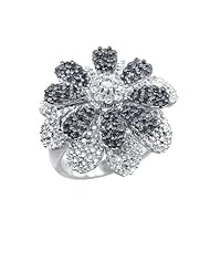 Effy Jewlery Diamond and Black Diamond Ring, 1.82 TCW Ring size 7