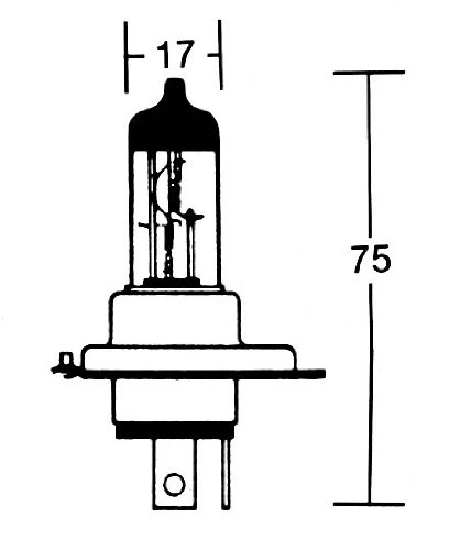 HS1-Glühlampe 12V 35/35W PX43T