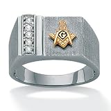 Sterling Silver Diamond Men's Ring