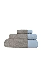 CASUAL AVENUE Toalla De Manos Hampton (Gris/Azul Celeste)