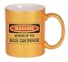 WARNING BEWARE OF THE RACE CAR DRIVER Coffee Mug in Metallic Colors