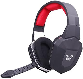 HUHD® 2.4Ghz Optical Wireless Gaming Headset SYD-399M for XBox 360, PS4/3, PC, Compatible With XBox One if customer have Microsoft Adaptor, Noise Cancelling, Detachable Microphone, Improved Version