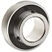FYH SB207 Axle Insert Mounted Bearing, 35mm Inside Diameter, Set screw Lock, Steel, Metric