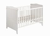 Julius Z&ouml;llner 6230011002 - Bett Crema inklusive Umbauseiten, wei&szlig; / wei&szlig; 70 x 140 cm