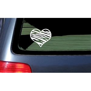 Zebra-Print-Heart-Car-Decal-Vinyl-Sticker