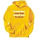 Hoodie Mens Yellow 