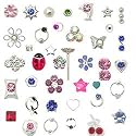 20 Pack 925 Sterling Silver Nose Studs Rings Mixed Sizes 22G