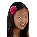 Peony Flower Hair Clip - Girl Wispy Clippy - Best NO Slip Barrette For Fine Hair(GD5-Pink)