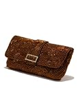 Bronze Beaded Evening Bag-Beaded Clutch Purse