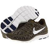 Nike Women's Free 5.0 V4 Medium Olive/Dark Loden/Brave Blue/Metallic Silver 12 B - Medium