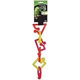 Jungle Talk Goofy Links Plastic Bird Toy (Neon, Large)