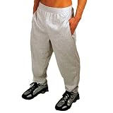 Mens New Gray Bodybuilding Workout Muscle Gym Pant Gary Majdell Sport Size Large