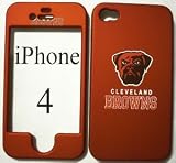 Cleveland Browns football logo Apple iPhone 4 4g Faceplate Hard Cell Protector Case Housing Cover Snap On NEW !!