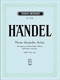 9 Deutsche Arien Hwv 202-210 - Gesang Hoch, Sopran, Violine, Fl&ouml;te, Oboe, Basso Continuo - 